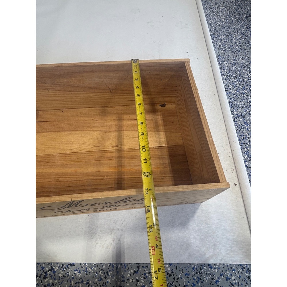 Vintage 2003 Christian Moueix Merlot Bordeaux Wooden Wine Crate France Storage - Picture 10 of 10